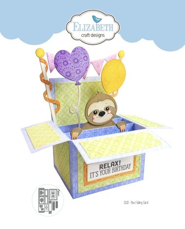 Elizabeth Craft Designs Jungle Party Dies Box Folding Card (2132) Elizabeth Craft Designs Jungle Party Dies Box Folding Card (2132)