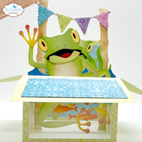 Elizabeth Craft Designs Jungle Party Dies Box Folding Card (2132) Elizabeth Craft Designs Jungle Party Dies Box Folding Card (2132)