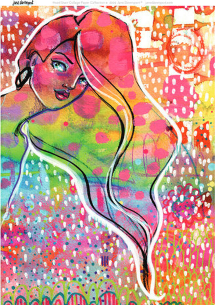 Jane Davenport Collage Sheets A4 Bright Girls (CEJDCOL001) Jane Davenport Collage Sheets A4 Bright Girls (CEJDCOL001)