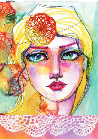 Jane Davenport Collage Sheets A4 Bright Girls (CEJDCOL001) Jane Davenport Collage Sheets A4 Bright Girls (CEJDCOL001)