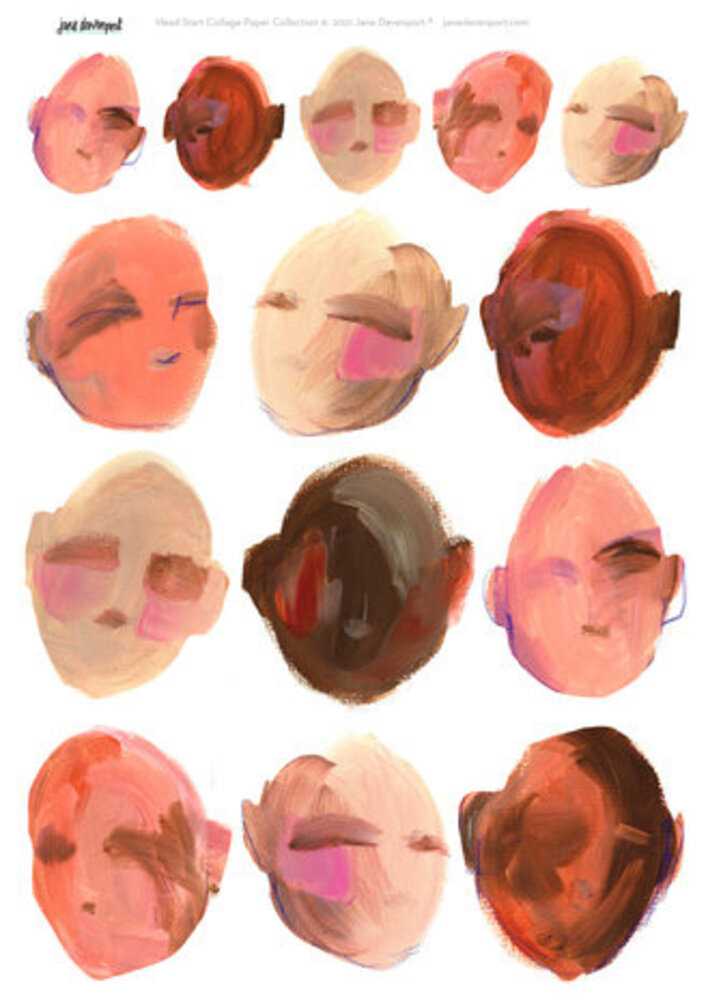 Jane Davenport Collage Sheets A4 Fresh Faced (CEJDCOL003) Jane Davenport Collage Sheets A4 Fresh Faced (CEJDCOL003)