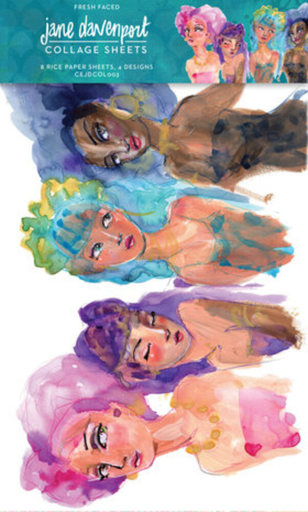 Jane Davenport Collage Sheets A4 Fresh Faced (CEJDCOL003) Jane Davenport Collage Sheets A4 Fresh Faced (CEJDCOL003)