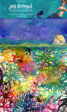 Jane Davenport Collage Sheets A4 Siren's Song (CEJDCOL005) Jane Davenport Collage Sheets A4 Siren's Song (CEJDCOL005)