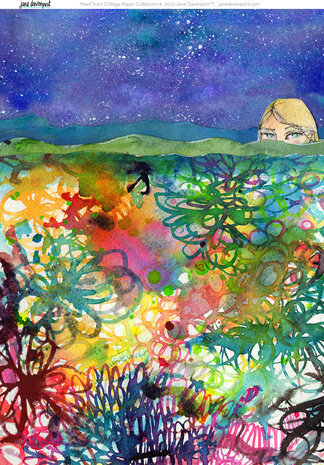 Jane Davenport Collage Sheets A4 Siren's Song (CEJDCOL005) Jane Davenport Collage Sheets A4 Siren's Song (CEJDCOL005)