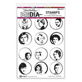 Dina Wakley MEdia Pocket Circles Cling Stamps (MDR83221)