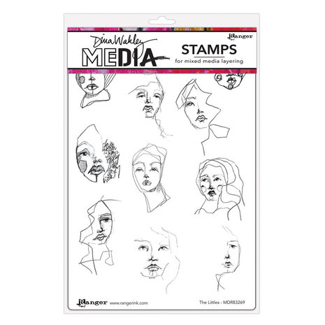 Dina Wakley MEdia The Littles Cling Stamps (MDR83269) Dina Wakley MEdia The Littles Cling Stamps (MDR83269)