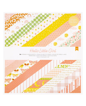 American Crafts Hello Little Girl 12x12 Inch Paper Pad (34030038) American Crafts Hello Little Girl 12x12 Inch Paper Pad (34030038)