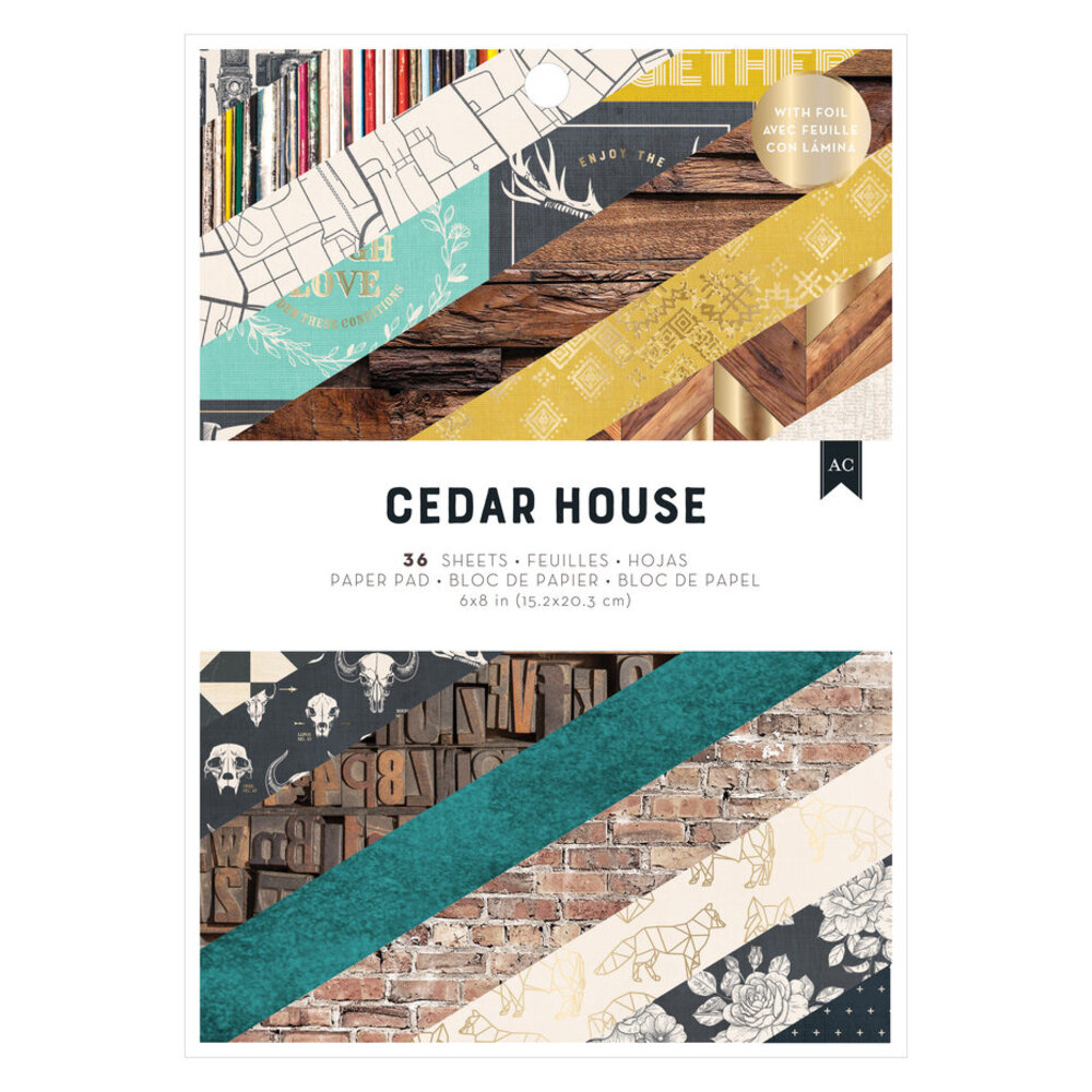 American Crafts Cedar House 6x8 Inch Paper Pad (34030338) American Crafts Cedar House 6x8 Inch Paper Pad (34030338)
