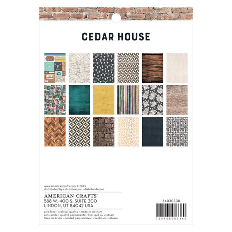 American Crafts Cedar House 6x8 Inch Paper Pad (34030338) American Crafts Cedar House 6x8 Inch Paper Pad (34030338)