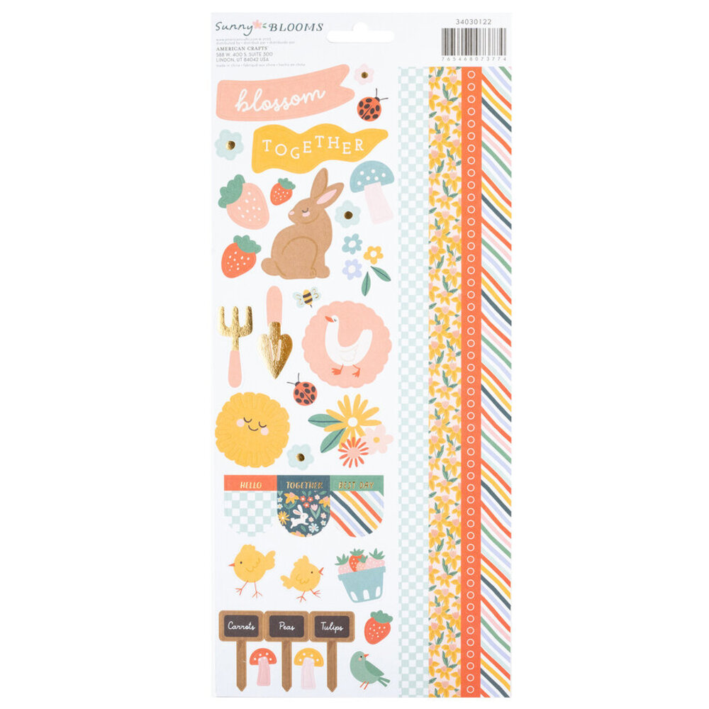 Pebbles Sunny Bloom 6x12 Inch Stickers (34030122) Pebbles Sunny Bloom 6x12 Inch Stickers (34030122)