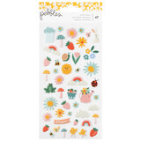 Pebbles Sunny Bloom Puffy Stickers Icons (34030124)