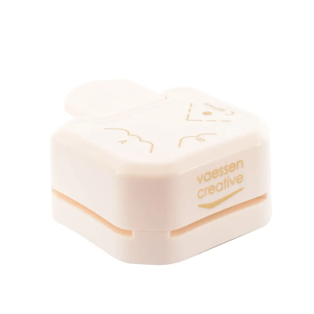 Vaessen Creative 3 in 1 Hoekpons Label Geschulpt (2137-077)