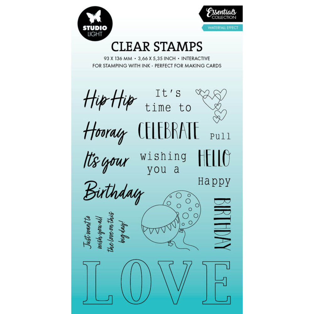 Studio Light Essentials Clear Stamps Waterfall Effect (SL-ES-STAMP635 ...