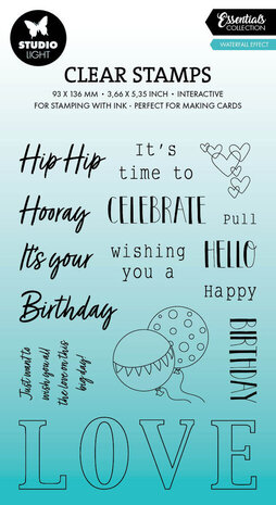 Studio Light Essentials Clear Stamps Waterfall Effect (SL-ES-STAMP635) Studio Light Essentials Clear Stamps Waterfall Effect (SL-ES-STAMP635)