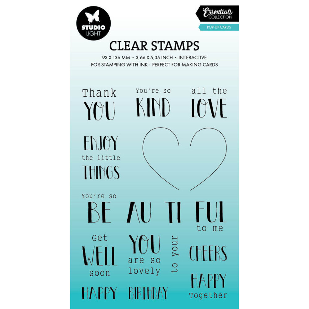 Studio Light Essentials Clear Stamps Pop-Up Cards (SL-ES-STAMP636 ...