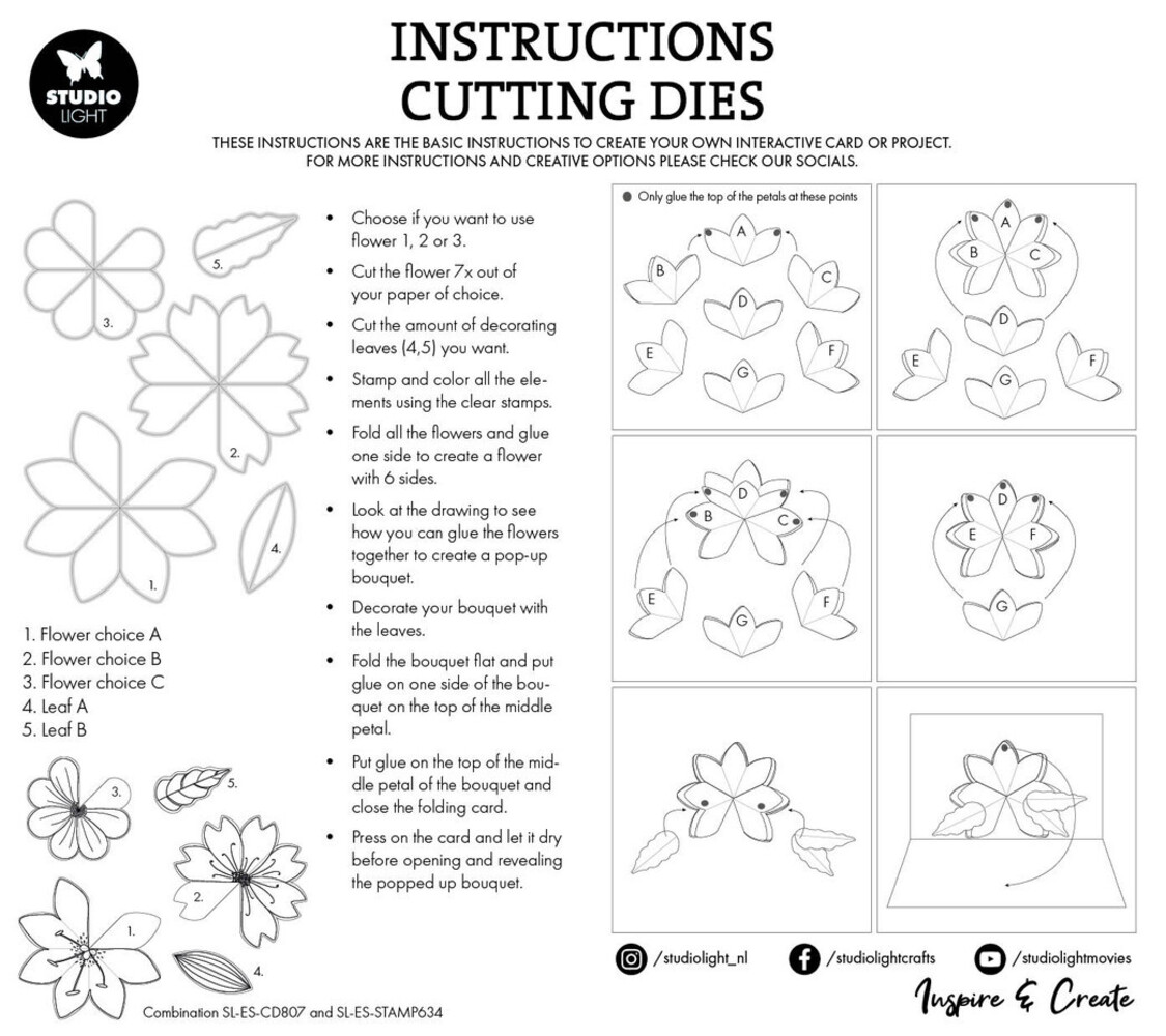 Studio Light Essentials Snijmal Floral Pop-Up (SL-ES-CD807)