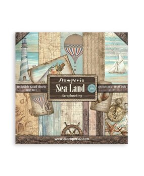 Stamperia Sea Land 12x12 Inch Paper Pack (SBBL37) Stamperia Sea Land 12x12 Inch Paper Pack (SBBL37)