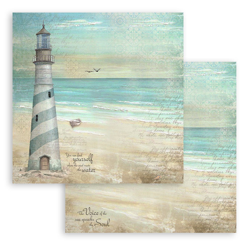 Stamperia Sea Land 12x12 Inch Paper Pack (SBBL37) Stamperia Sea Land 12x12 Inch Paper Pack (SBBL37)