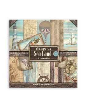 Stamperia Sea Land 8x8 Inch Paper Pack (SBBS101) Stamperia Sea Land 8x8 Inch Paper Pack (SBBS101)