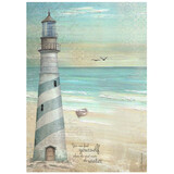 Stamperia Sea Land A4 Rice Paper Lighthouse (DFSA4857)