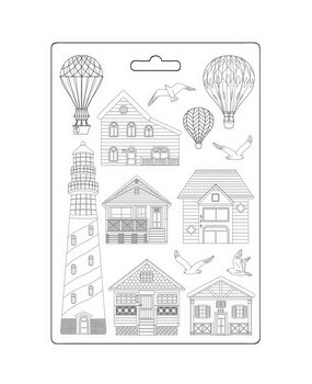 Stamperia Sea Land Soft Mould A4 Houses and Lighthouse (K3PTA4576) Stamperia Sea Land Soft Mould A4 Houses and Lighthouse (K3PTA4576)