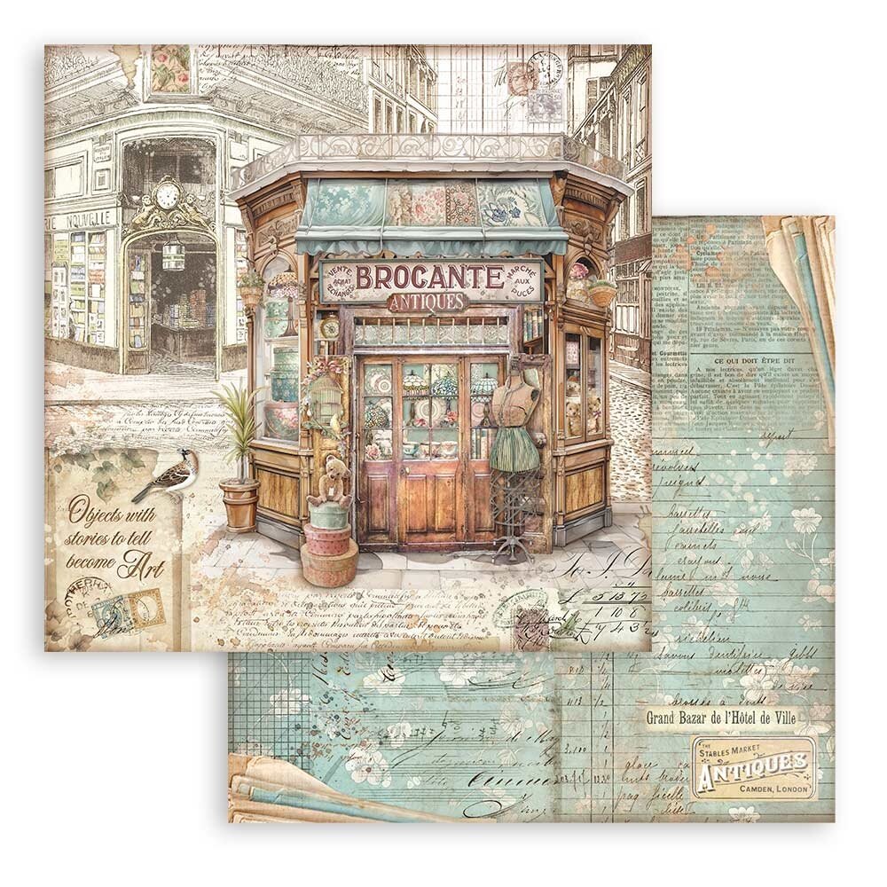 Stamperia Brocante Antiques 8x8 Inch Paper Pack (SBBS100) Stamperia Brocante Antiques 8x8 Inch Paper Pack (SBBS100)