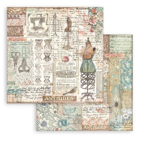 Stamperia Brocante Antiques 8x8 Inch Paper Pack (SBBS100) Stamperia Brocante Antiques 8x8 Inch Paper Pack (SBBS100)
