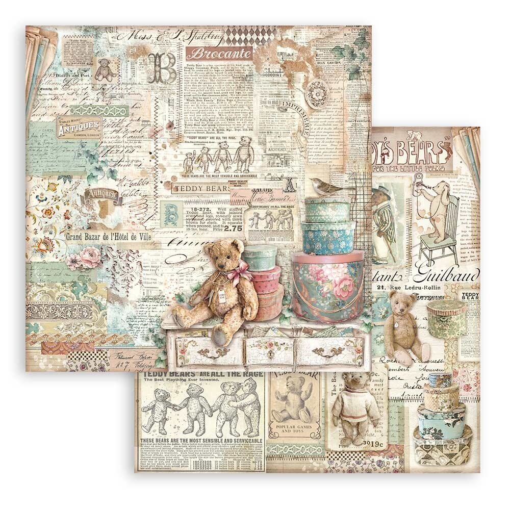 Stamperia Brocante Antiques 8x8 Inch Paper Pack (SBBS100) Stamperia Brocante Antiques 8x8 Inch Paper Pack (SBBS100)