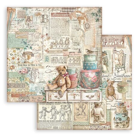 Stamperia Brocante Antiques 8x8 Inch Paper Pack (SBBS100) Stamperia Brocante Antiques 8x8 Inch Paper Pack (SBBS100)
