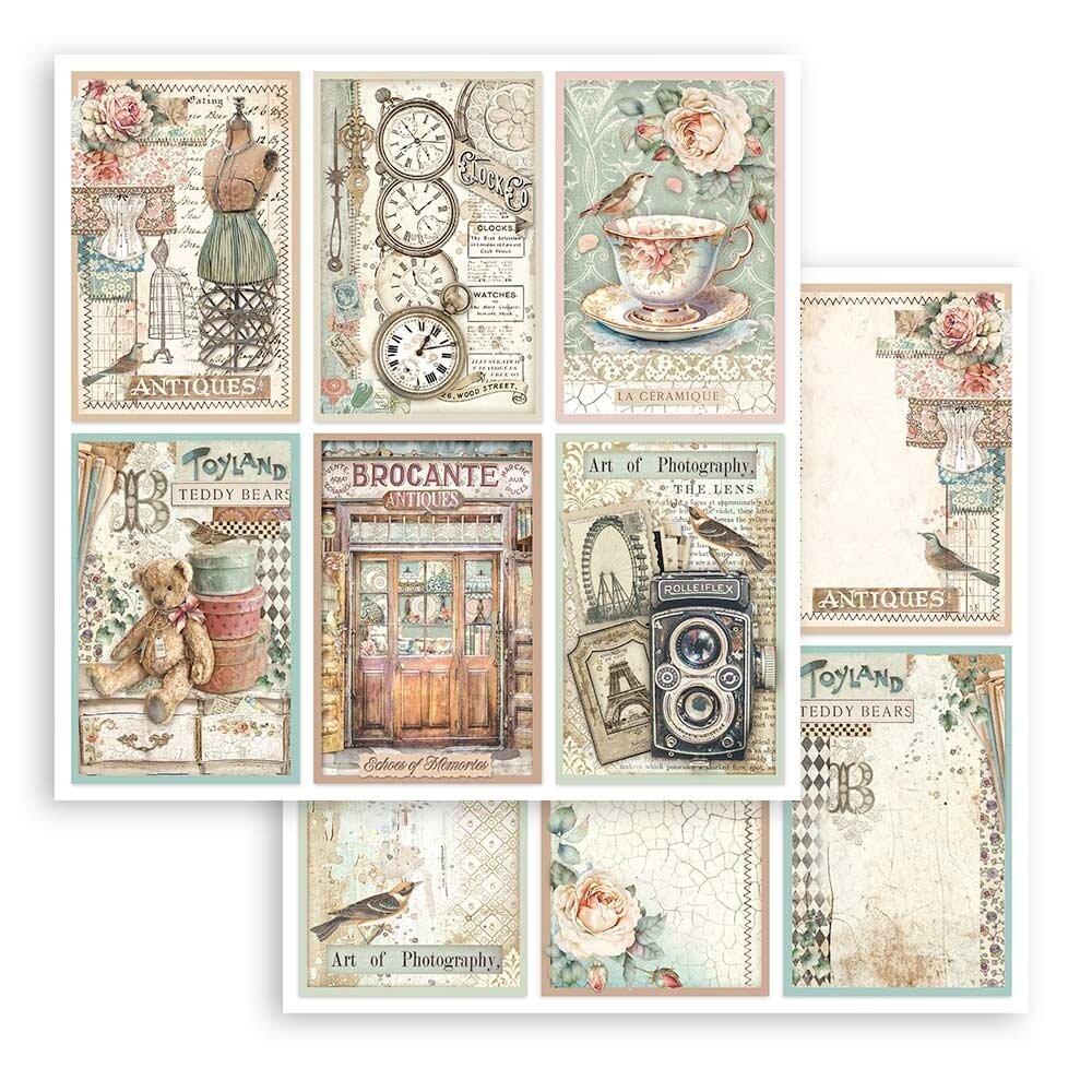 Stamperia Brocante Antiques 8x8 Inch Paper Pack (SBBS100) Stamperia Brocante Antiques 8x8 Inch Paper Pack (SBBS100)