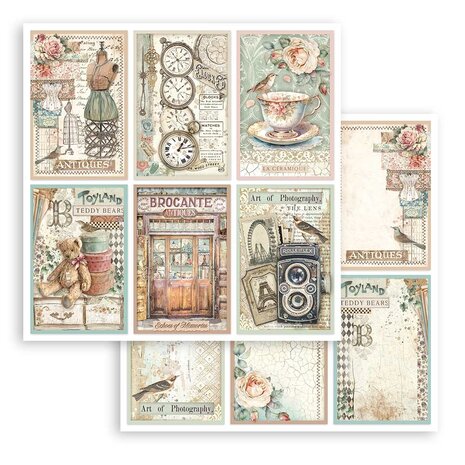 Stamperia Brocante Antiques 8x8 Inch Paper Pack (SBBS100) Stamperia Brocante Antiques 8x8 Inch Paper Pack (SBBS100)