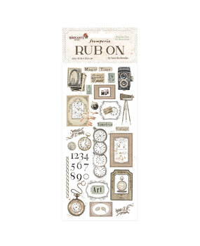 Stamperia Brocante Antiques Rub-On 4x8,5 Inch Clocks (DFLRB78) Stamperia Brocante Antiques Rub-On 4x8,5 Inch Clocks (DFLRB78)