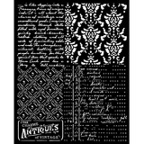 Stamperia Brocante Antiques Thick Stencil 20x25cm Mixed Patterns (KSTD160)