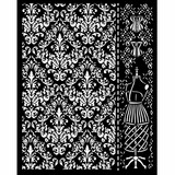 Stamperia Brocante Antiques Thick Stencil 20x25cm Mannequin (KSTD161)