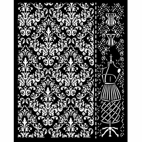 Stamperia Brocante Antiques Thick Stencil 20x25cm Mannequin (KSTD161) Stamperia Brocante Antiques Thick Stencil 20x25cm Mannequin (KSTD161)