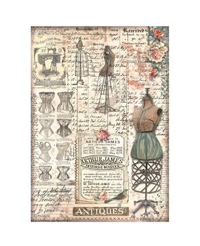 Stamperia Brocante Antiques A4 Rice Paper Mannequin (DFSA4851) Stamperia Brocante Antiques A4 Rice Paper Mannequin (DFSA4851)