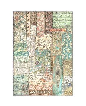 Stamperia Brocante Antiques A4 Rice Paper Fabric Patchwork (DFSA4852) Stamperia Brocante Antiques A4 Rice Paper Fabric Patchwork (DFSA4852)