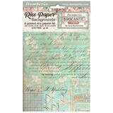 Stamperia Brocante Antiques A6 Rice Paper Backgrounds (DFSAK6018)