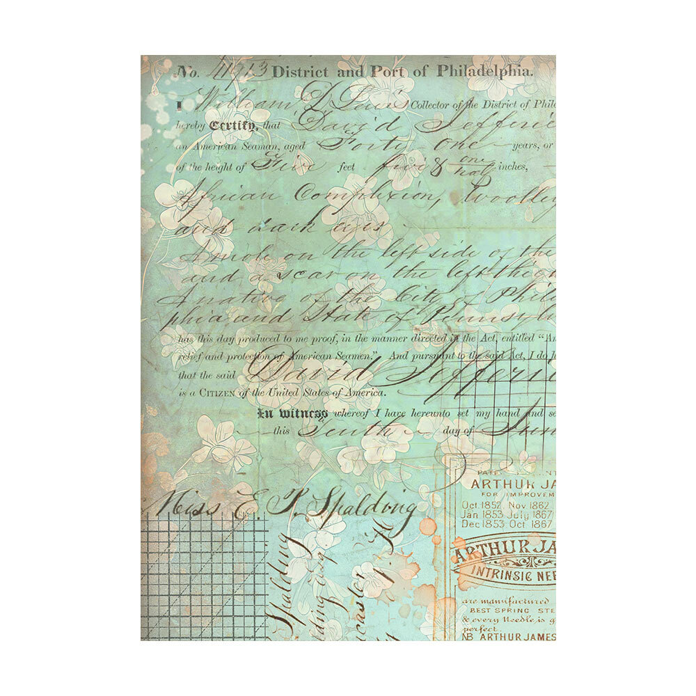 Stamperia Brocante Antiques A6 Rice Paper Backgrounds (DFSAK6018) Stamperia Brocante Antiques A6 Rice Paper Backgrounds (DFSAK6018)
