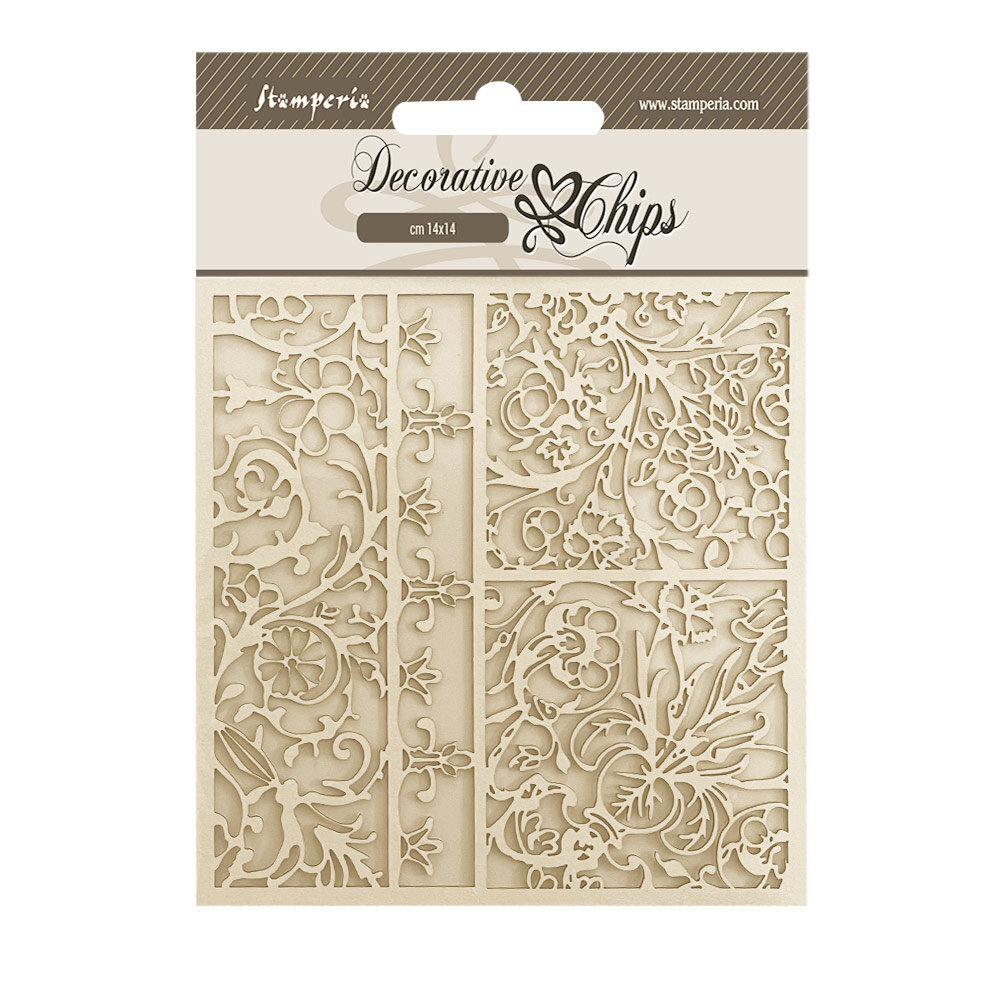 Stamperia Brocante Antiques Decorative Chips Patterns (SCB210) Stamperia Brocante Antiques Decorative Chips Patterns (SCB210)