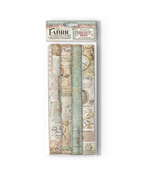 Stamperia Brocante Antiques 12x12 Inch Fabric Sheets (SBPLT24)* Stamperia Brocante Antiques 12x12 Inch Fabric Sheets (SBPLT24)*