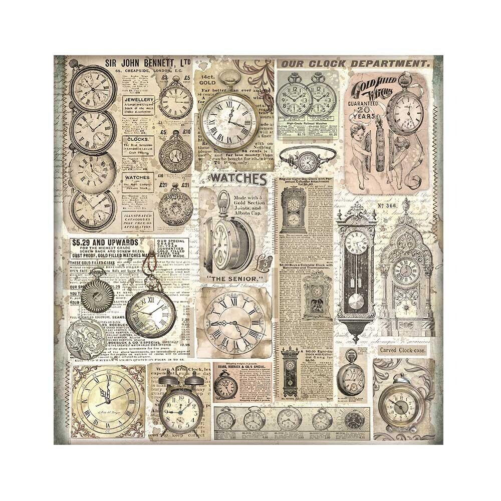 Stamperia Brocante Antiques 12x12 Inch Fabric Sheets (SBPLT24) Stamperia Brocante Antiques 12x12 Inch Fabric Sheets (SBPLT24)