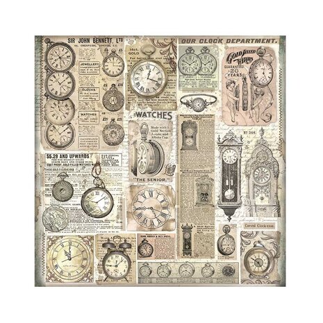 Stamperia Brocante Antiques 12x12 Inch Fabric Sheets (SBPLT24) Stamperia Brocante Antiques 12x12 Inch Fabric Sheets (SBPLT24)