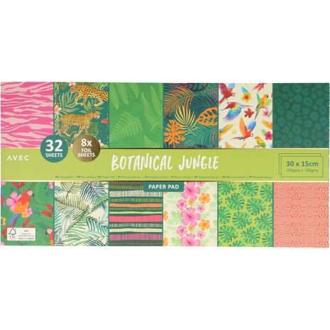 AVEC Botanical Jungle 30x15 cm Paper Pad (3203168)
