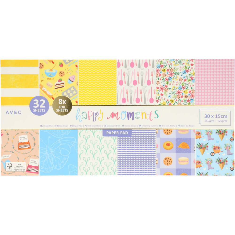 AVEC Happy Moments 30x15 cm Paper Pad (3203168) AVEC Happy Moments 30x15 cm Paper Pad (3203168)