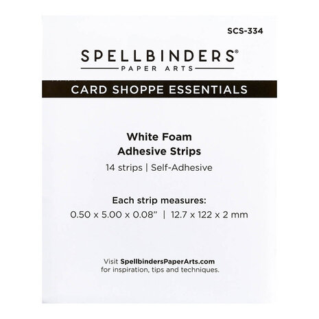 Spellbinders Self-Adhesive Foam Strips 2mm (SCS-334) Spellbinders Self-Adhesive Foam Strips 2mm (SCS-334)