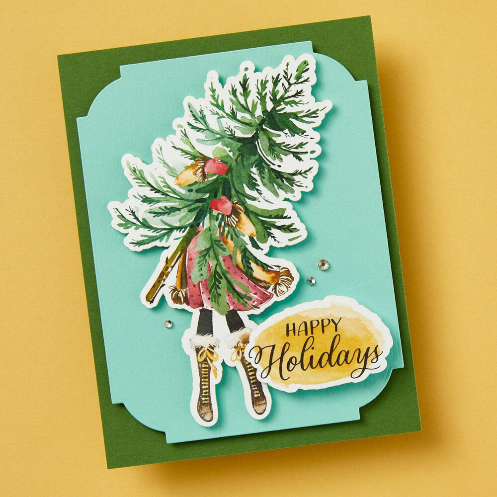 Spellbinders Dancin' Watercolor Printed Die Cuts Holidays (SCS-330) Spellbinders Dancin' Watercolor Printed Die Cuts Holidays (SCS-330)