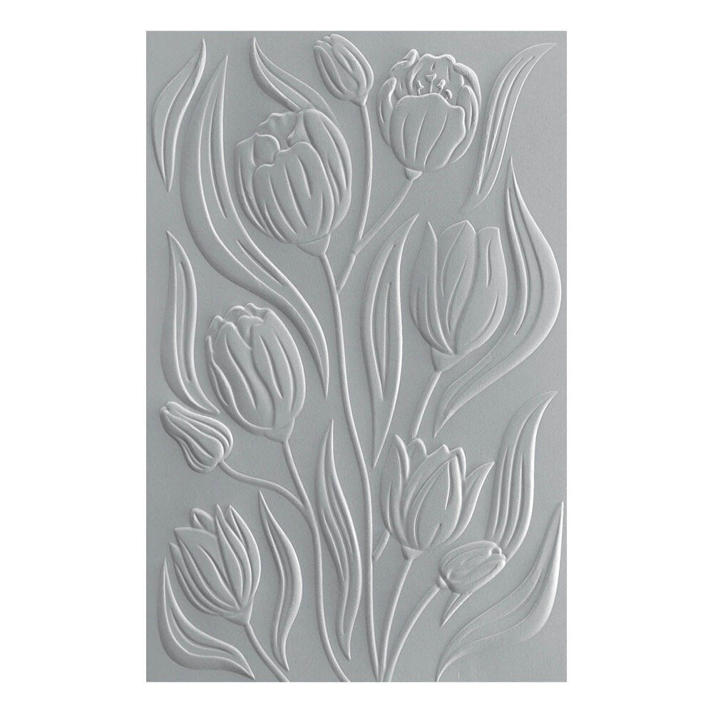 Spellbinders Tulip Garden Twirling Tulips 3D Embossing Folder (E3D-081) Spellbinders Tulip Garden Twirling Tulips 3D Embossing Folder (E3D-081)