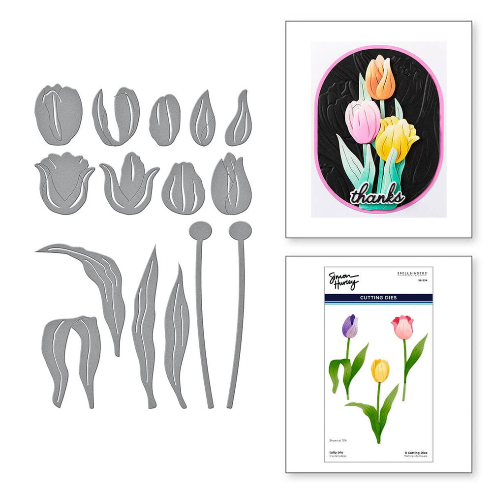 Spellbinders Tulip Garden Snijmal Tulip Trio (S6-234) Spellbinders Tulip Garden Snijmal Tulip Trio (S6-234)