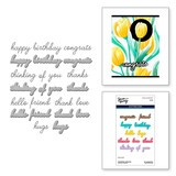 Spellbinders Tulip Garden Snijmal Handwritten Sentiments (S5-630)